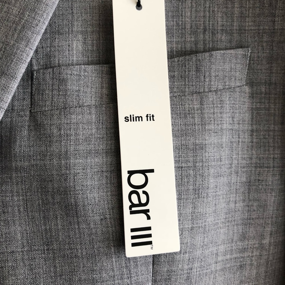 Light Gray Slim Fit Jacket with Slim Fit Pants